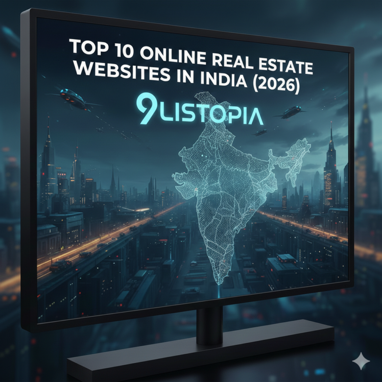 Top 10 Online Real Estate Websites in India (2026) – 9listopia on Top